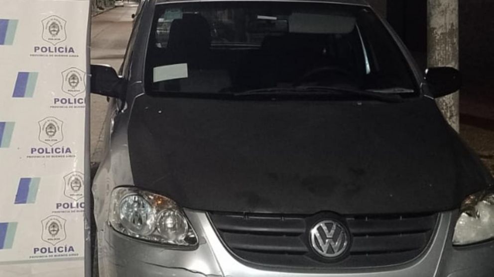 Este es el rodado que fue incautado en poder de los sospechosos.