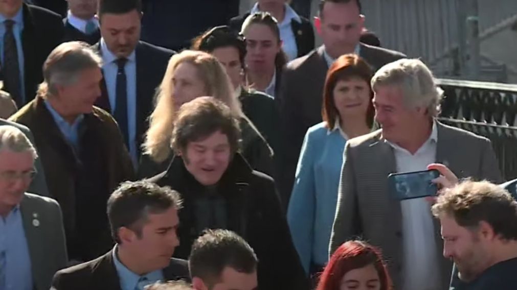 Javier Milei llegó a La Rural, a pocos días del at