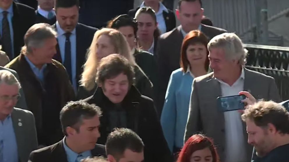 Javier Milei llegó a La Rural, a pocos días del at