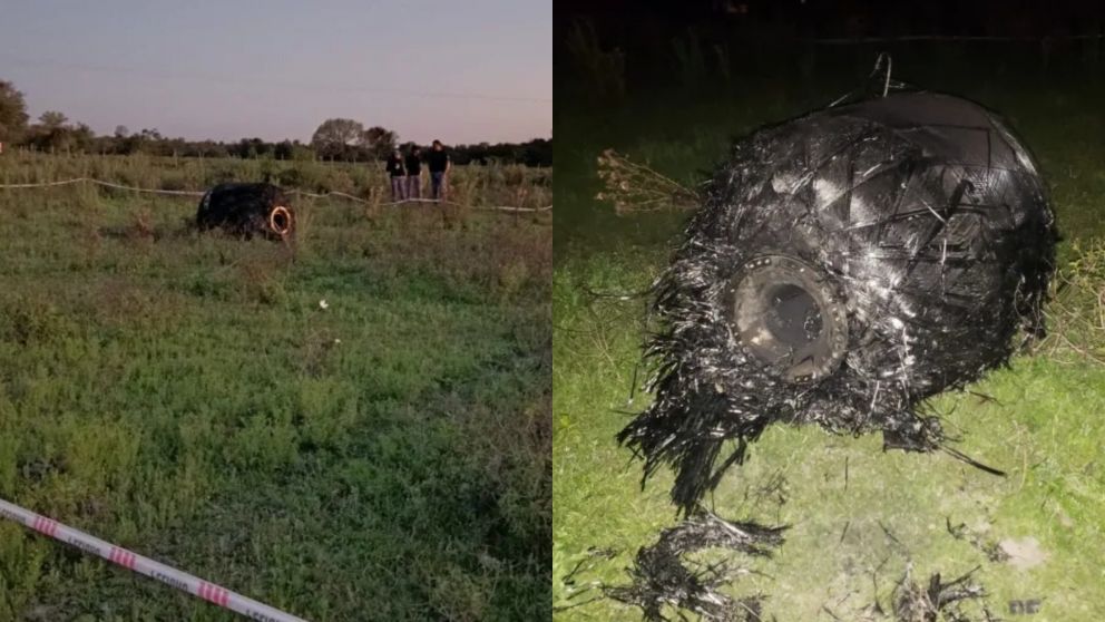 Sorpresa por un extraño objeto que surcó el cielo y cayó en un campo de Chaco (Gentileza Diario Chaco).