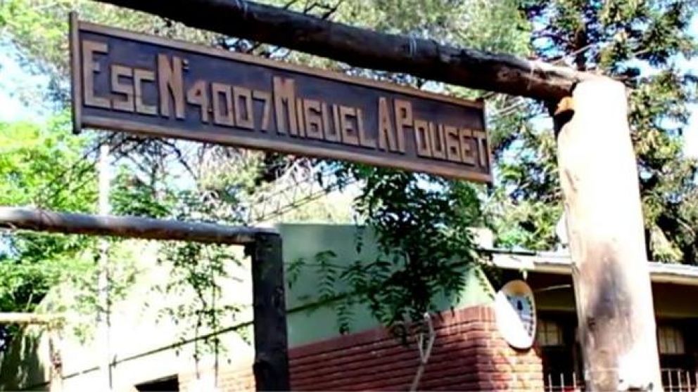 La escuela mendocina donde aparecieron los restos.