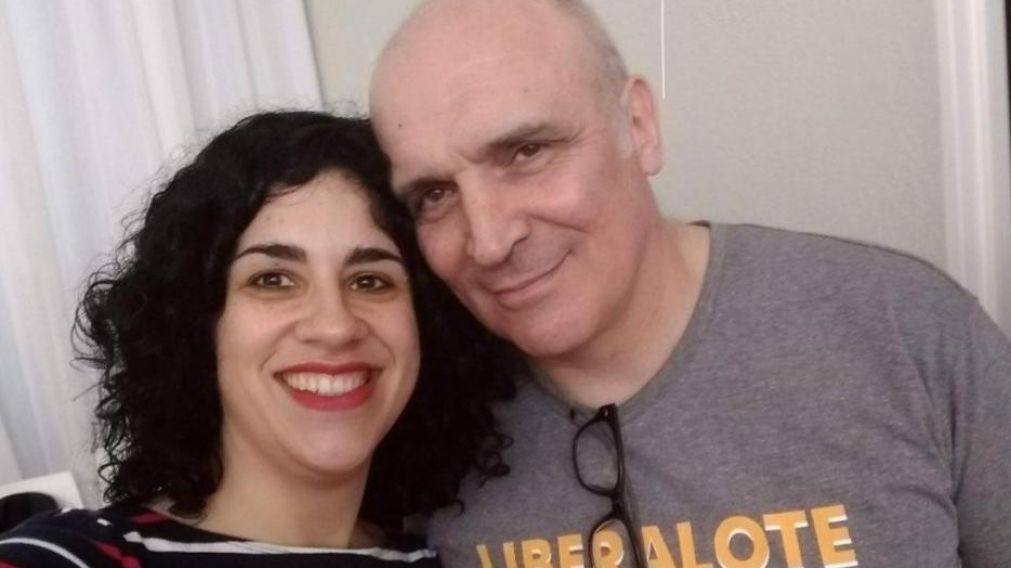 Eliana Scialabba y José Luis Espert antes que sea detenida por mechera.