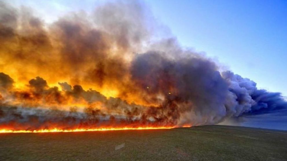 Así avanza el fuego en el Amazonas.