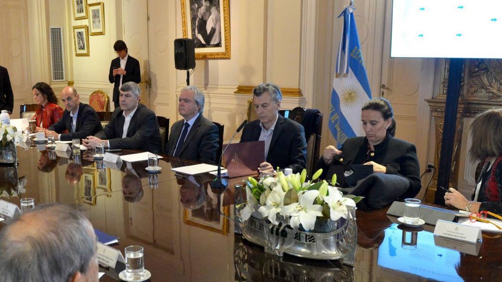 El encuentro se prolongó por más de una hora y media en el salón de los Científicos de la Casa Rosada.