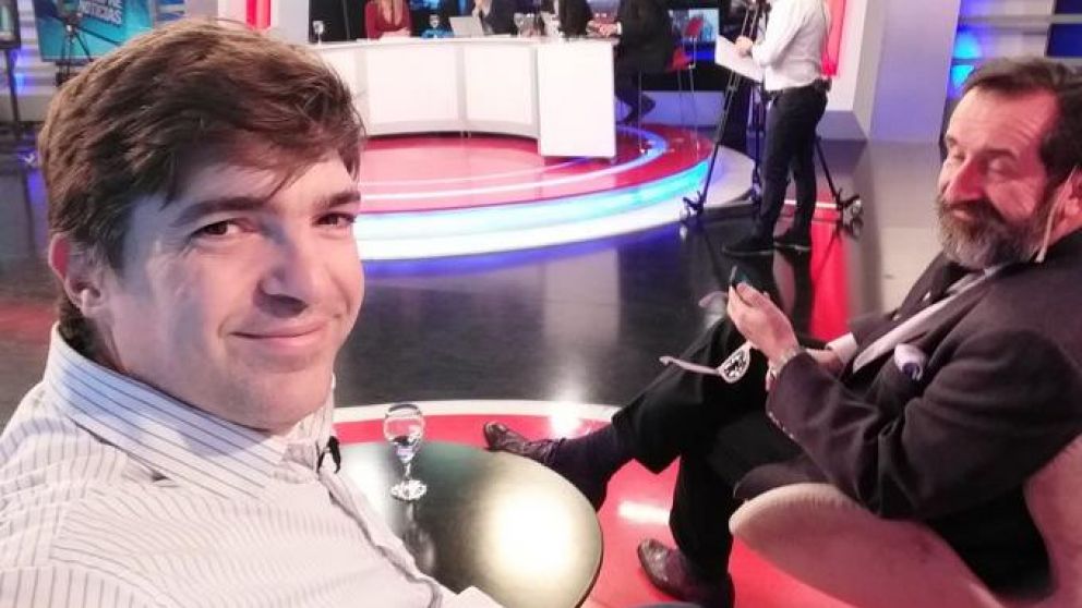 Bilanski en los estudios de Crónica HD (Twitter).