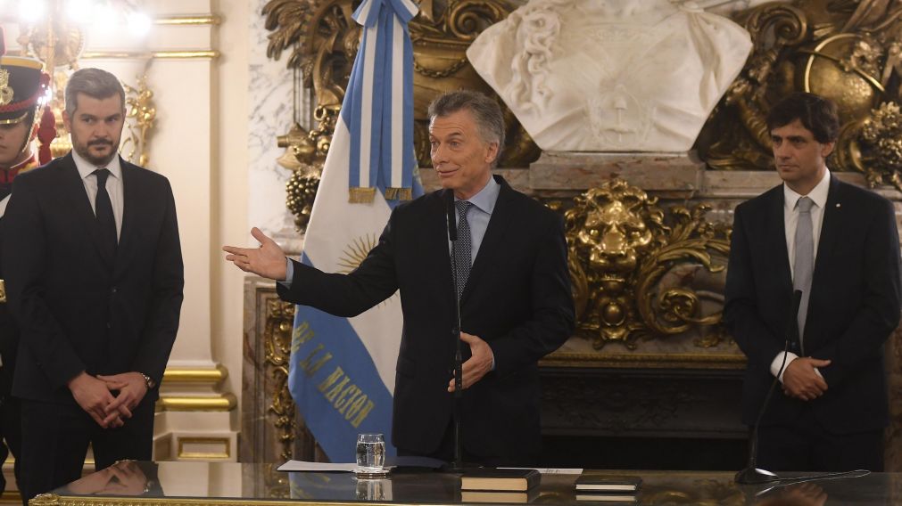 Macri le agradeci� a Lacunza la valent�a de asumir en este momento dif�cil (Ruben Paredes/Cr�nica).
