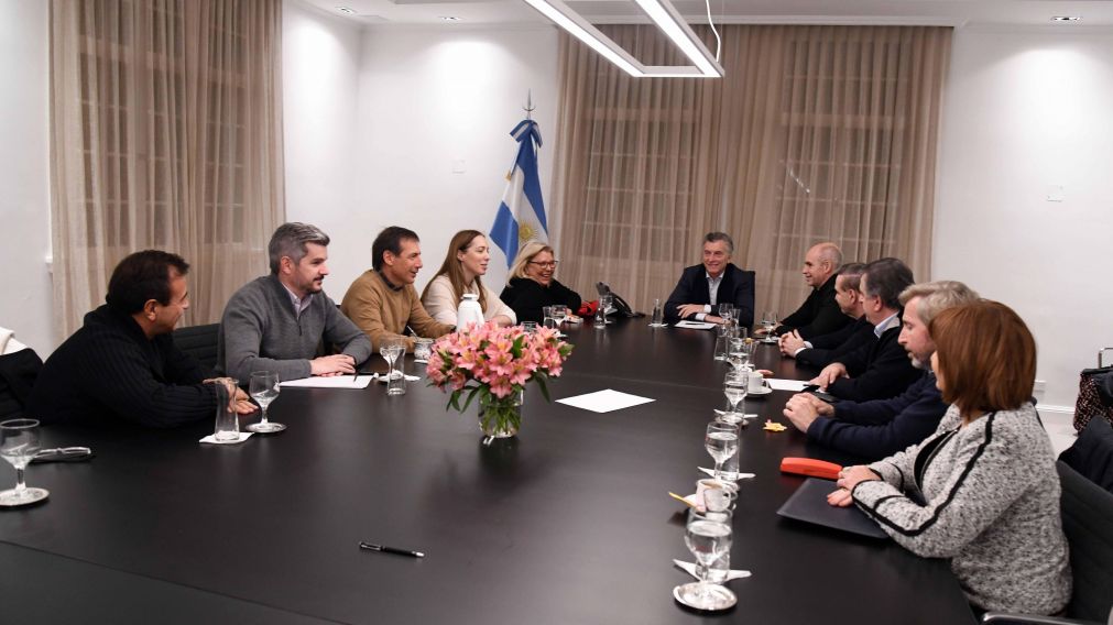 El presidente encabezó la reunión de Juntos por el Cambio en Olivos (Presidencia).