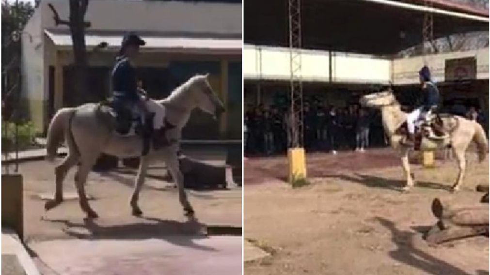 El profesor fue aplaudido por los estudiantes.