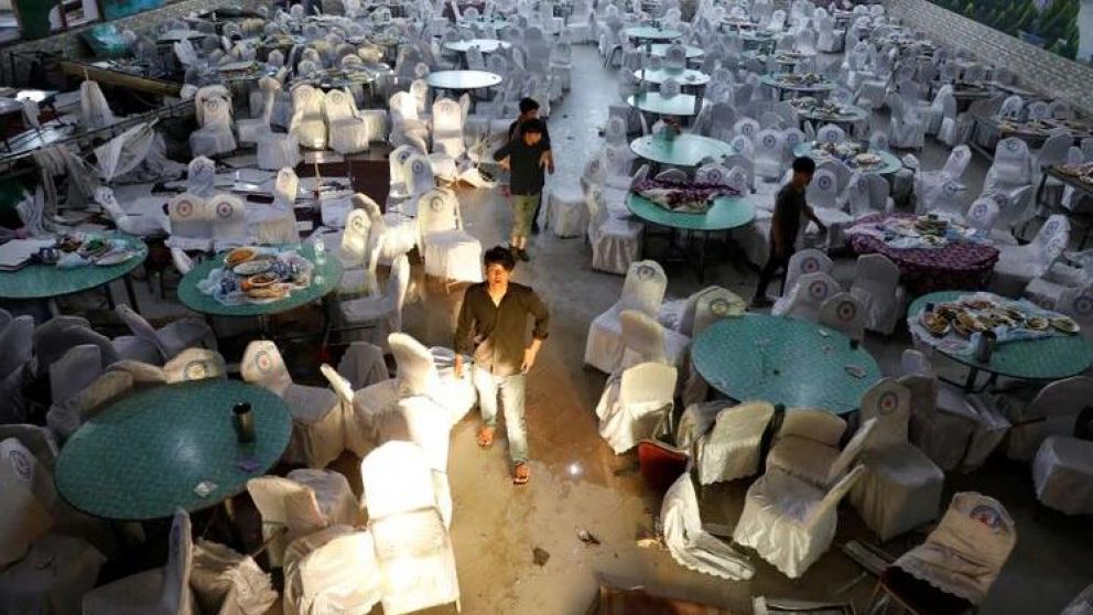 El lugar donde ocurrió el atentado. (REUTERS)