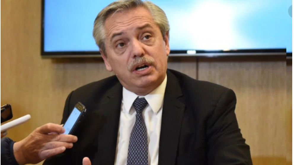 Alberto Fernández,candidato por el Frente de Todos criticó las medidas del Gobierno.