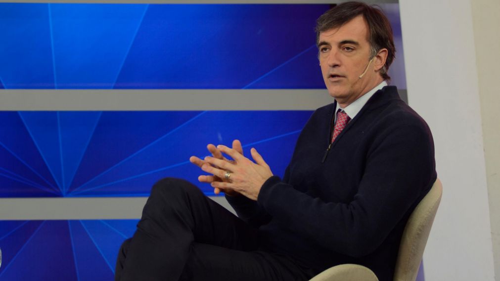 Esteban Bullrich en los estudios de Crónica HD (Fernando Pérez Re/Crónica).