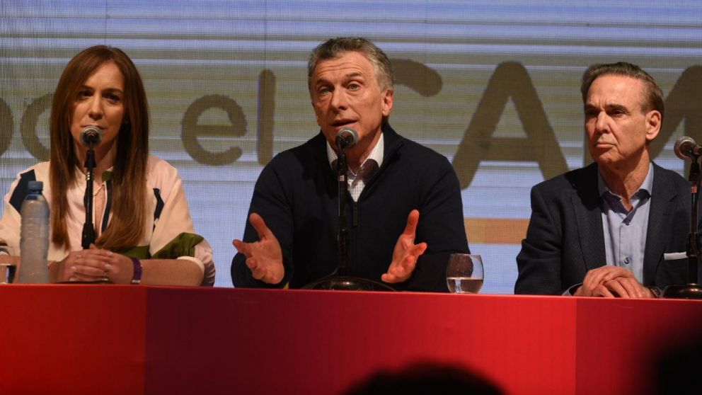 Macri, en su discurso post derrota (Hernán Nersesian/Crónica).