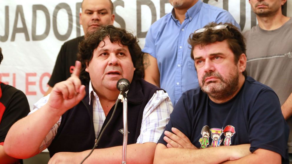 Néstor Segovia y Roberto Pianelli. Representantes electos por los trabajadores del subte.