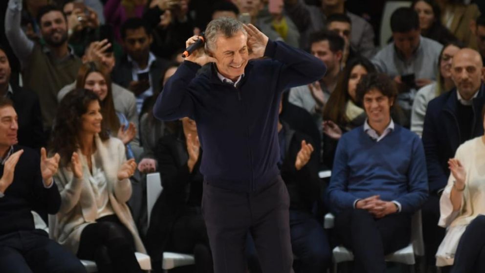 Macri, en Caballito cerrando la campaña. (Rubén Paredes/Crónica)