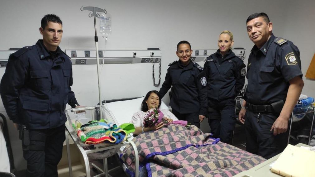 Luego del trabajo de parto, la llevaron al Hospital Materno Infantil.