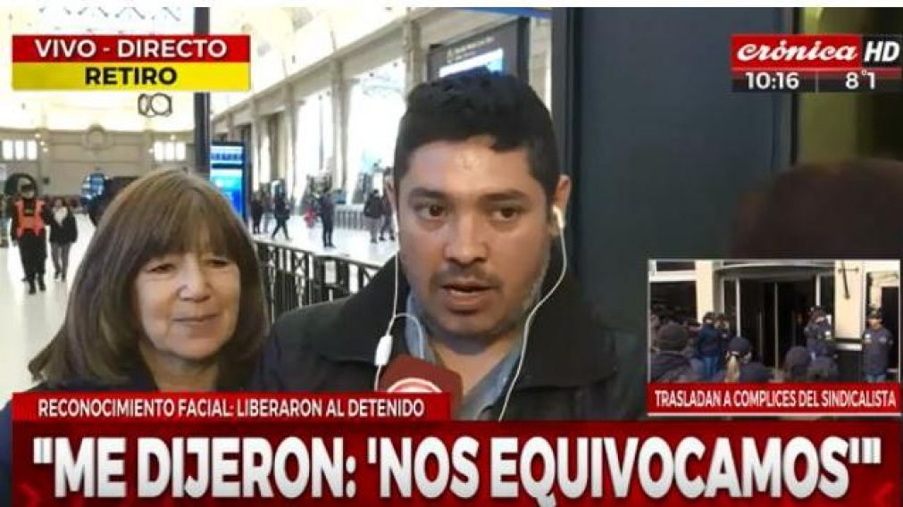 El hombre habló con Crónica HD tras ser liberado.