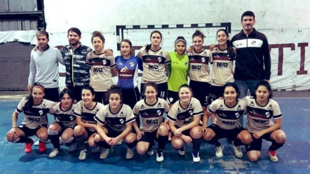 Las pibas del futsal de Platense. (Twitter @Platense)