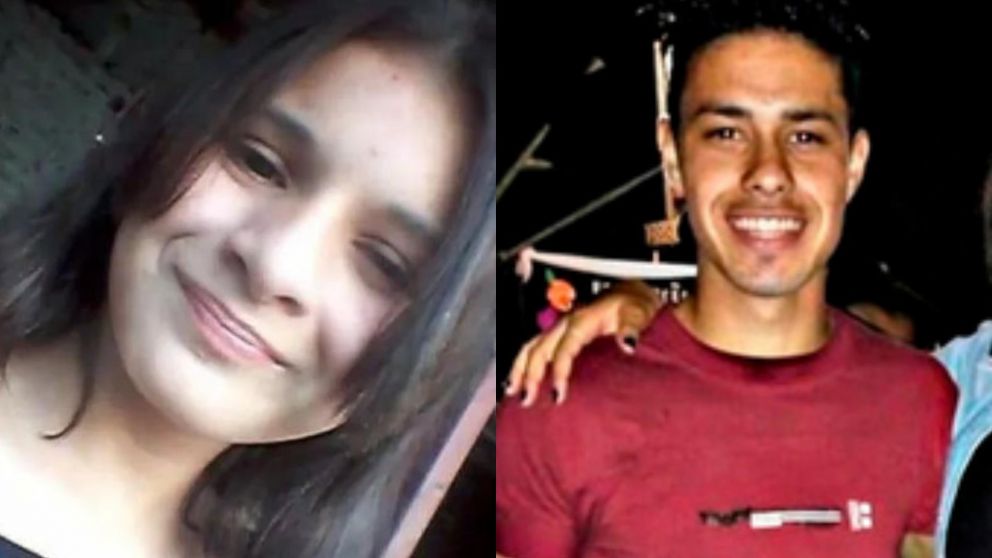 Angelina Cáceres (izquierda) fue asesinada por Jorge Peralta (derecha).
