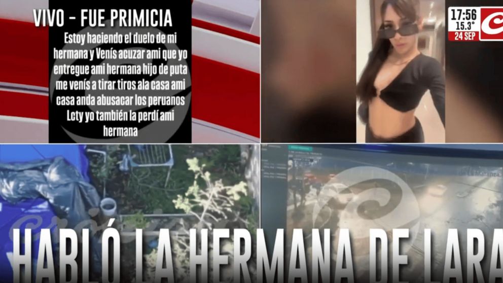 El descargo de la hermana de Lara.