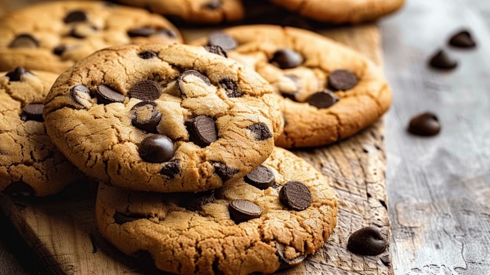 Receta para hacer unas riquísimas cookies rellenas y con chips de chocolate, ideales para los mates de la tarde.