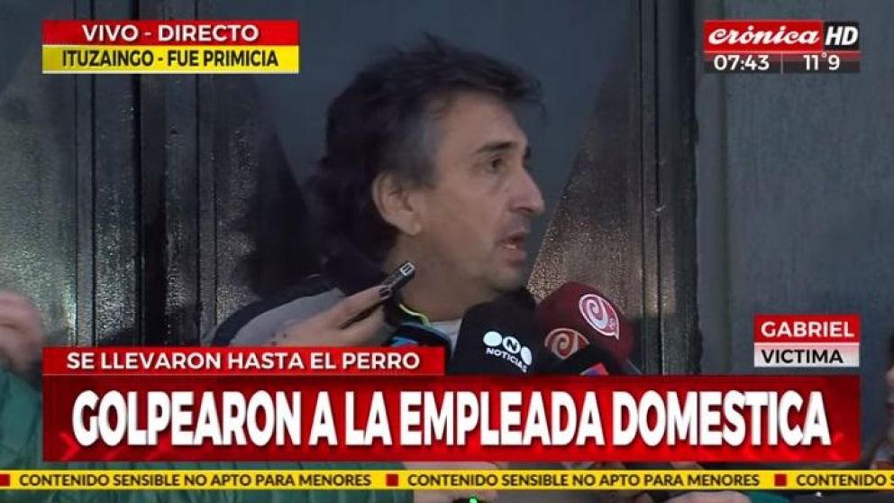 Dramático testimonio de Gabriel. (Captura de TV).