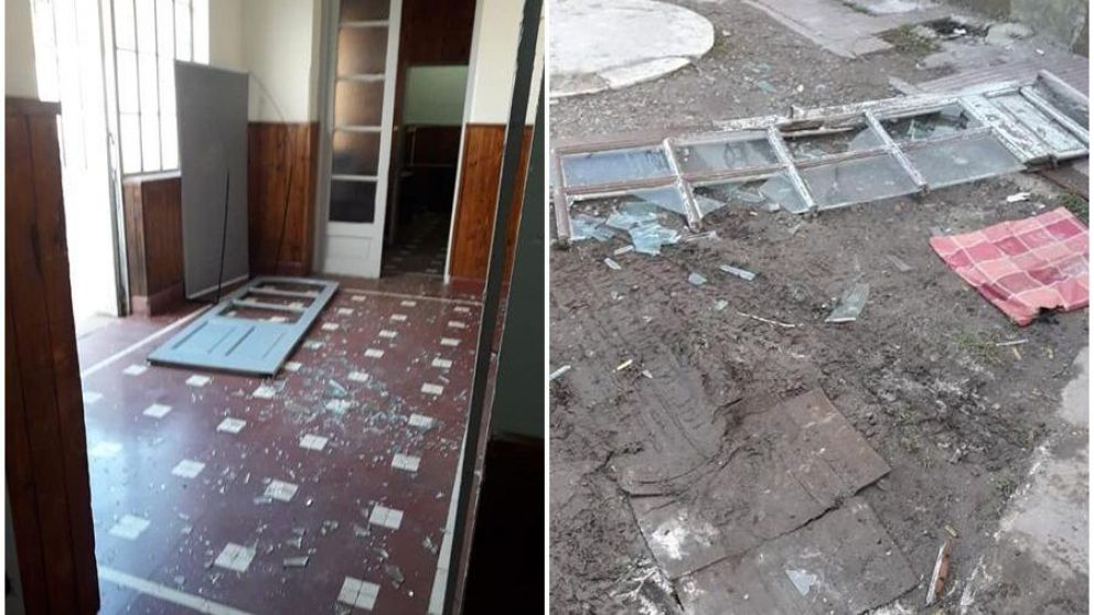 La explosión dejó a tres oficiales heridos.