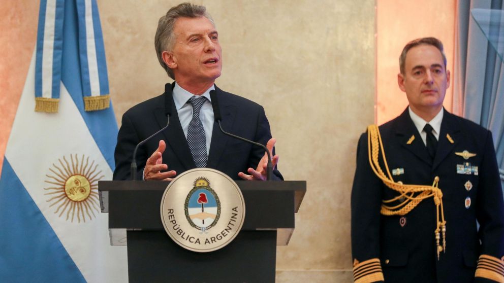 El jefe de Estado, presente en el Salón San Martín del Edificio Libertador (Télam).