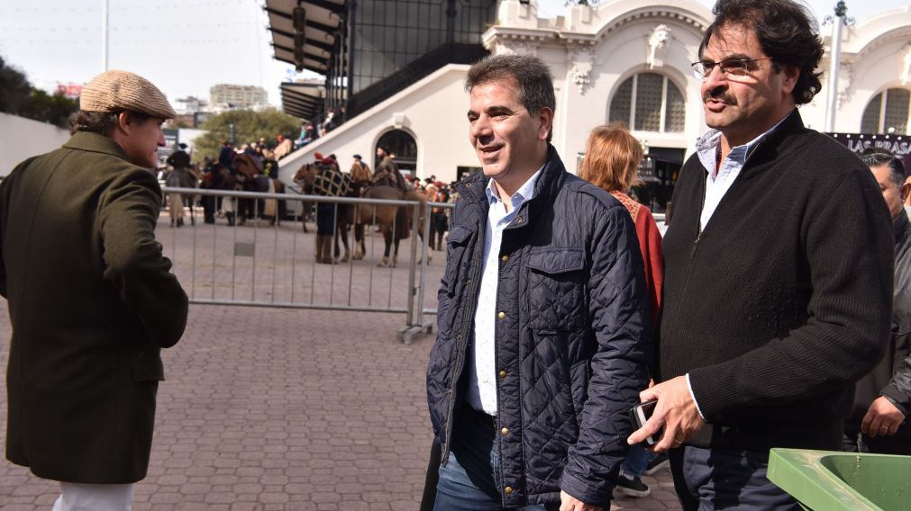 Ritondo y Sarquis, en el predio de La Rural.