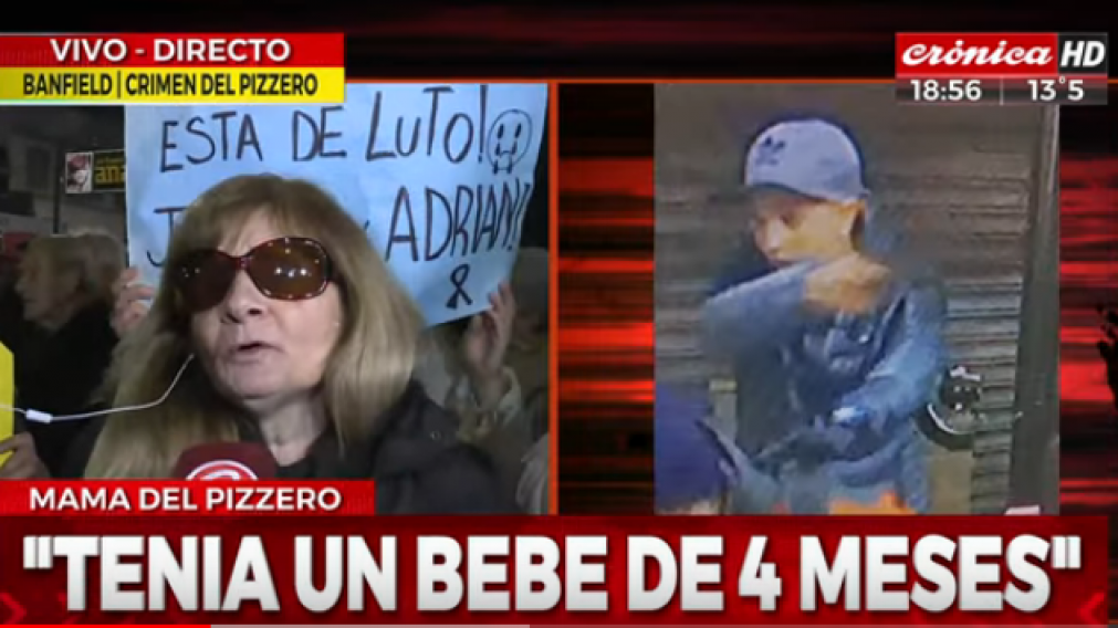La mujer del hombre de 40 a�os asesinado reclam� m�s seguridad. 