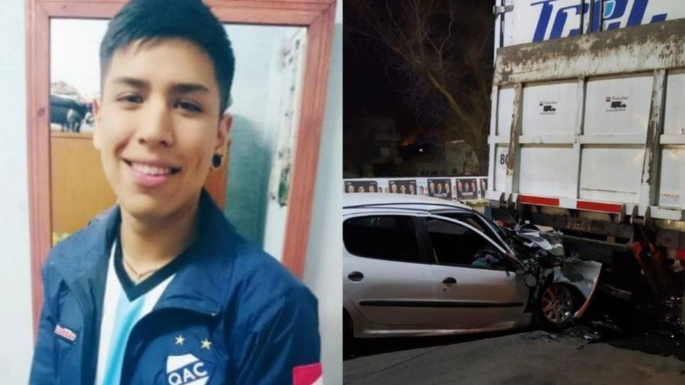 El joven conducía el auto que chocó contra el camión en Quilmes.