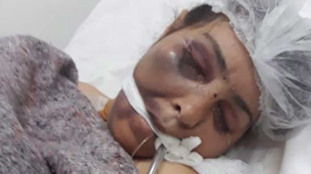 As� lleg� Elizabeth Zurita al hospital de Baradero. 