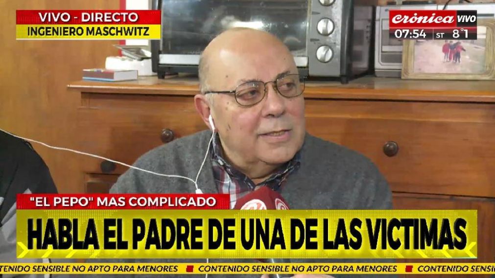 Omar, padre de una de las dos v�ctimas fatales. (Captura)