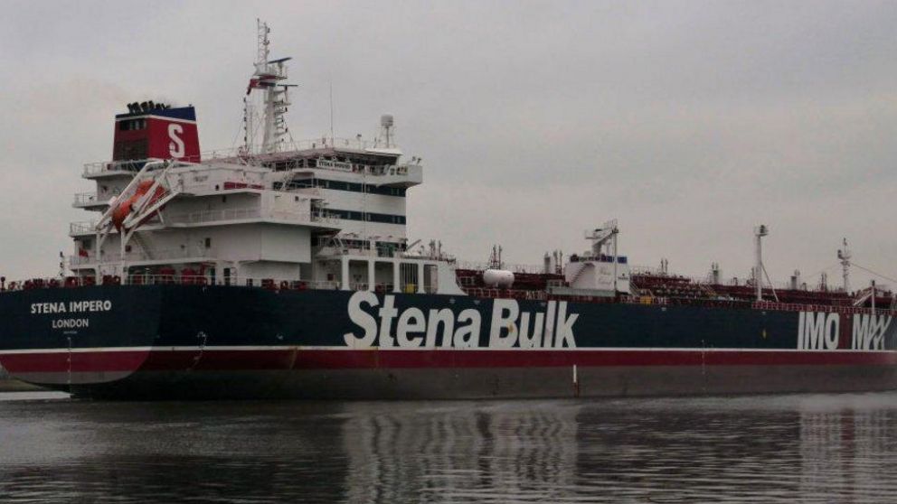 El petrolero británico capturado en el Golfo Pérsico (Gentileza El Litoral).