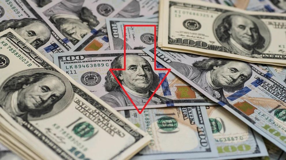 La divisa yanqui marcó una nueva baja.