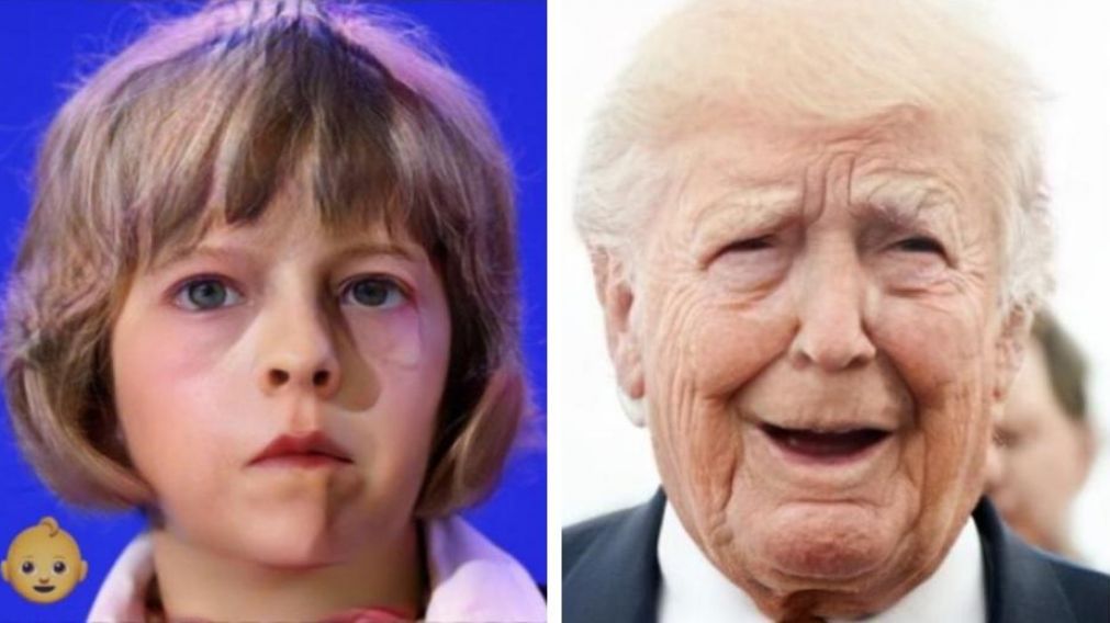 Tanto Theresa May como Donald Trump, aqu� mediante la FaceApp, repudiaron la novedad.