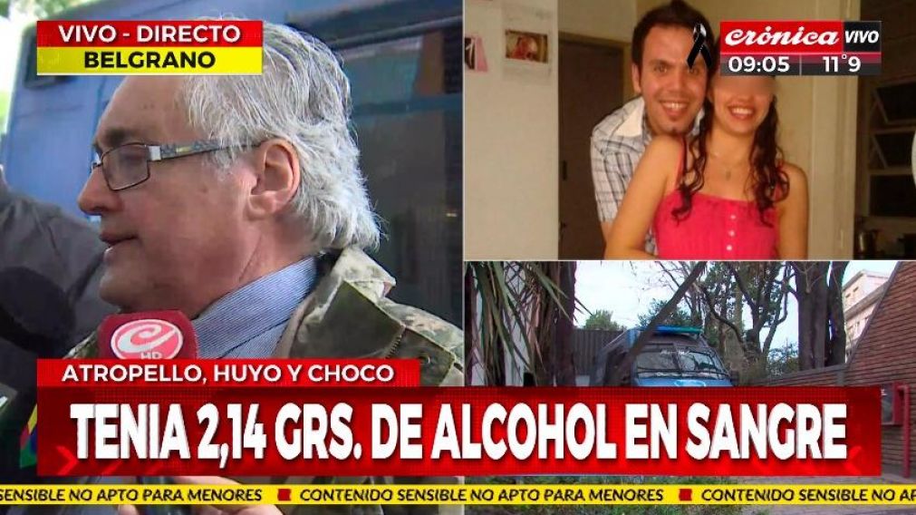 El abogado habló con la prensa sobre la situación del conductor (Crónica HD).
