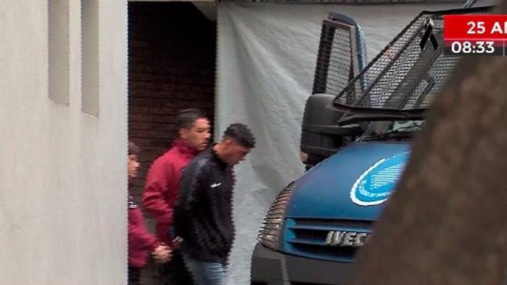 Ivanovich fue trasladado a la fiscalía, donde declaró. (Crónica HD)