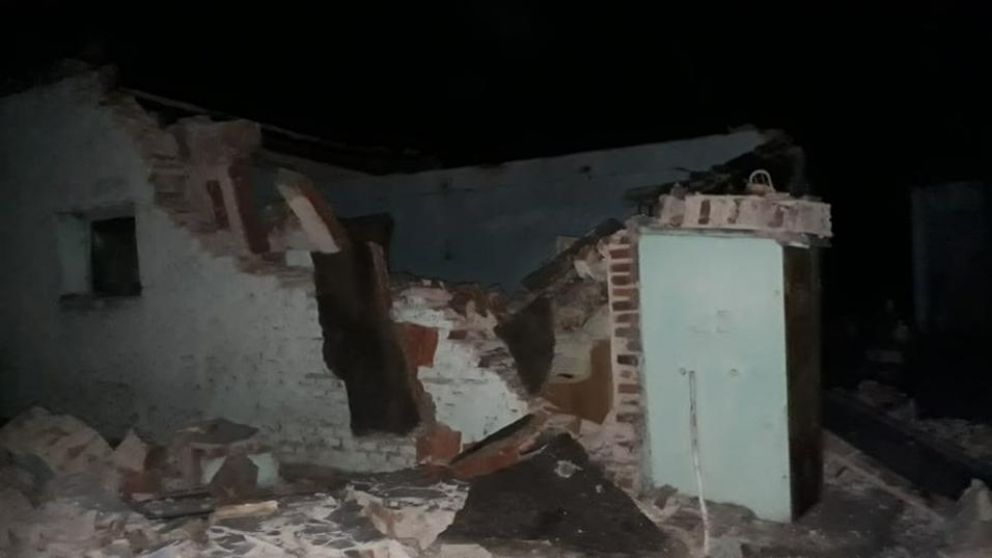 Así quedo la edificación luego de desmoronarse (Facebook).