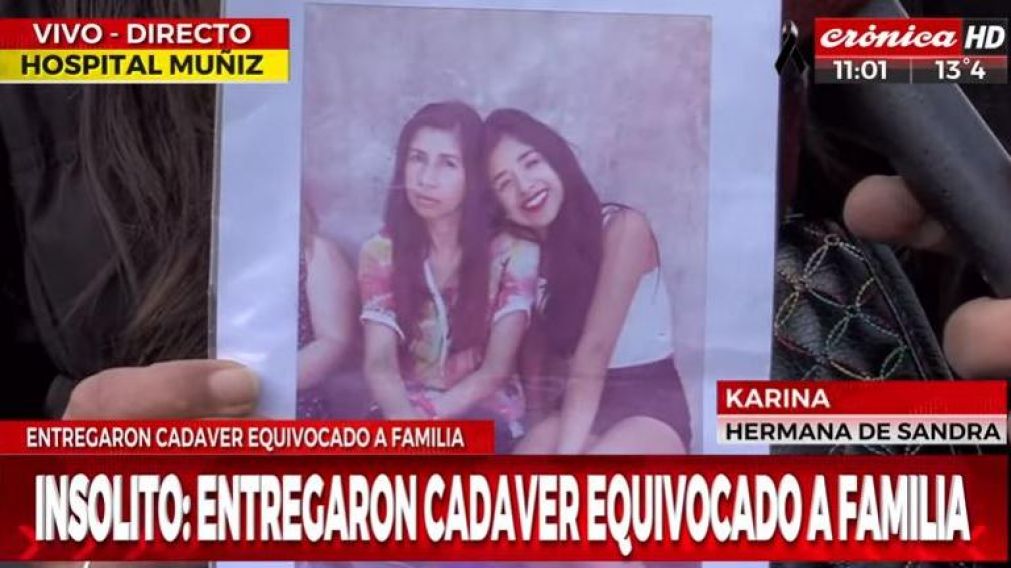 La foto de Sandra �valos, uno de los cuerpos entregados por error. (Cr�nica HD)