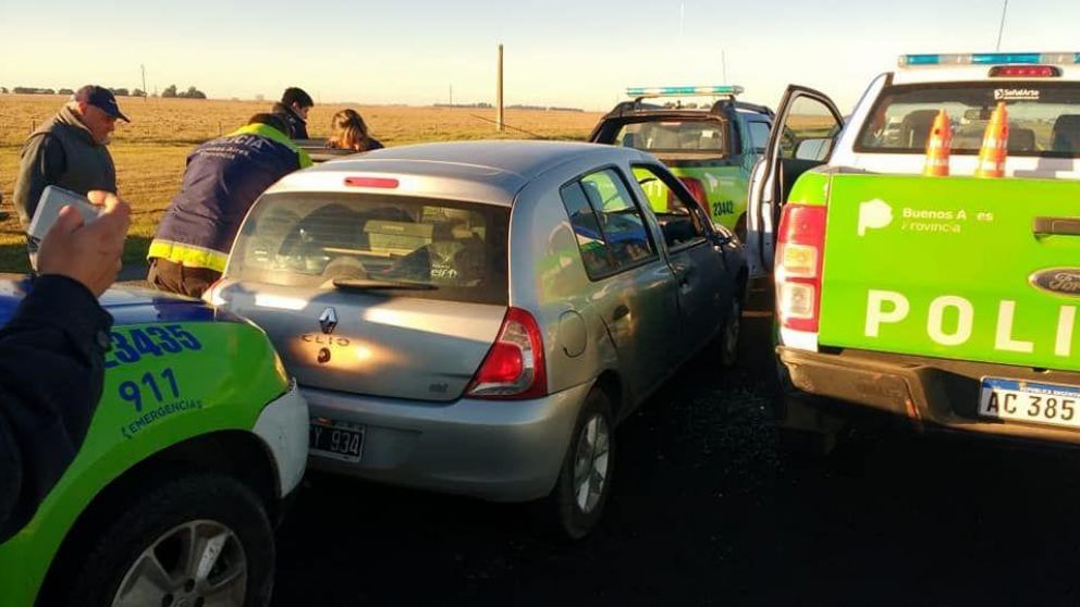 Así fue detenida la mujer a la altura de General Guido.