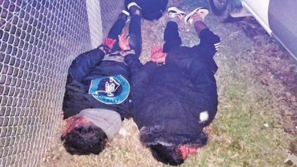 Así la policía detuvo a los malvivientes.