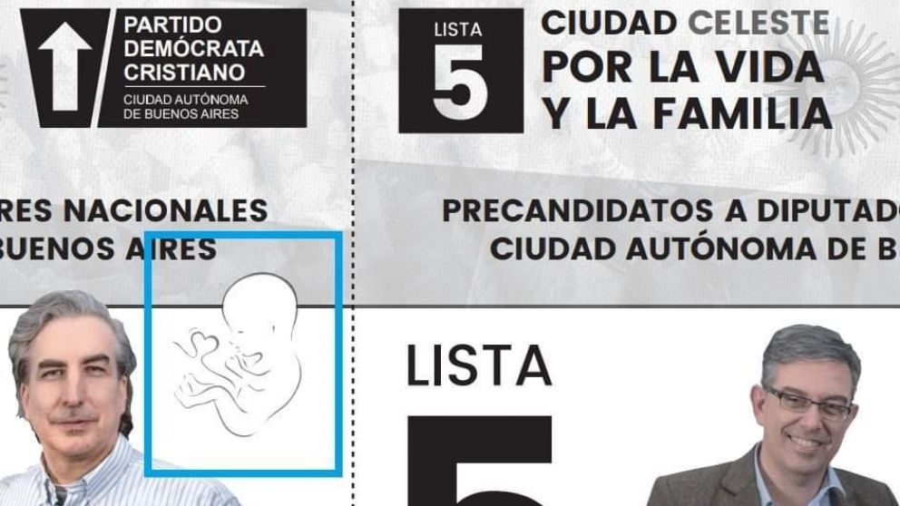 El partido Dem�crata Cristiano respondi� que �el beb� simboliza su postura a favor �de la vida por nacer�.