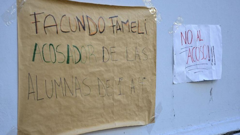 Estudiantes denunciaron el accionar del preceptor (Jonatan Moreno/Crónica).