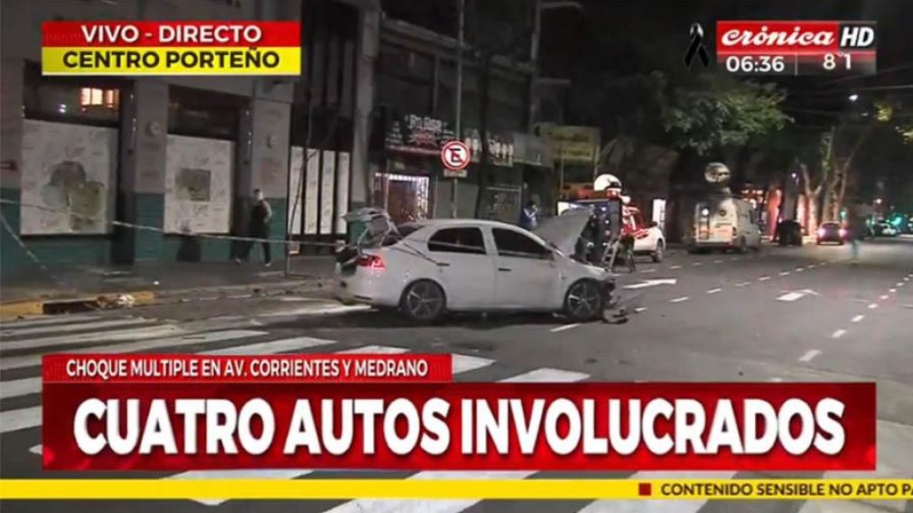 Cuatro efectivos terminaron heridos. (Captura de TV)