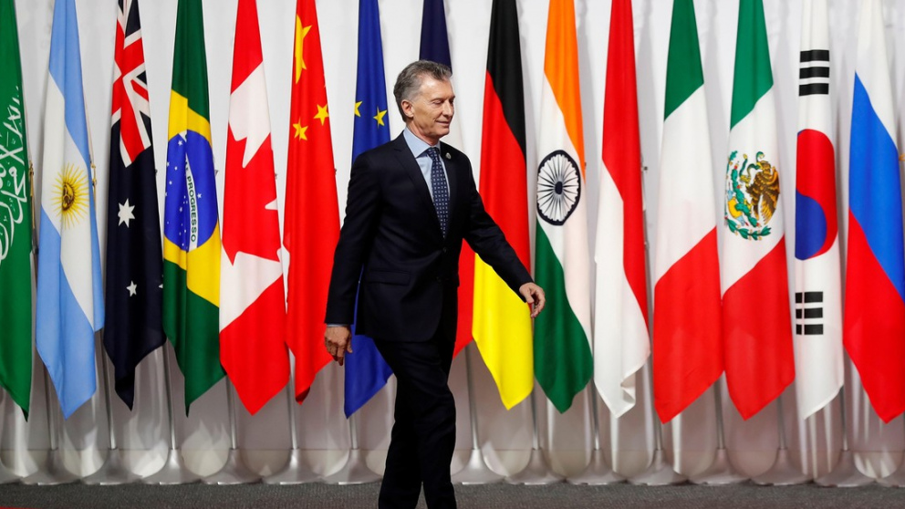 El presidente argentino durante la cumbre del G20.