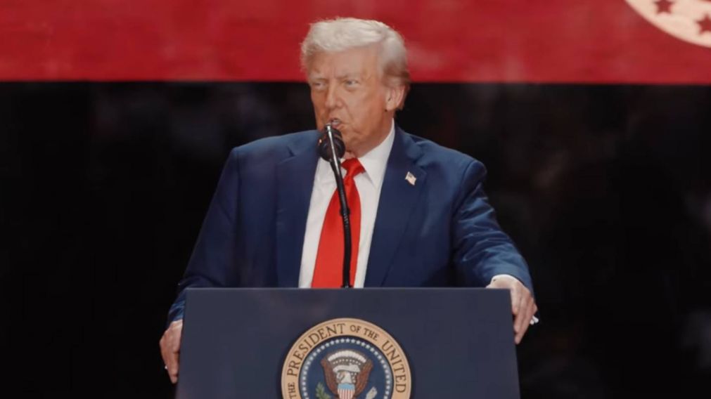 Donald Trump participó del funeral de Charlie Kirk.