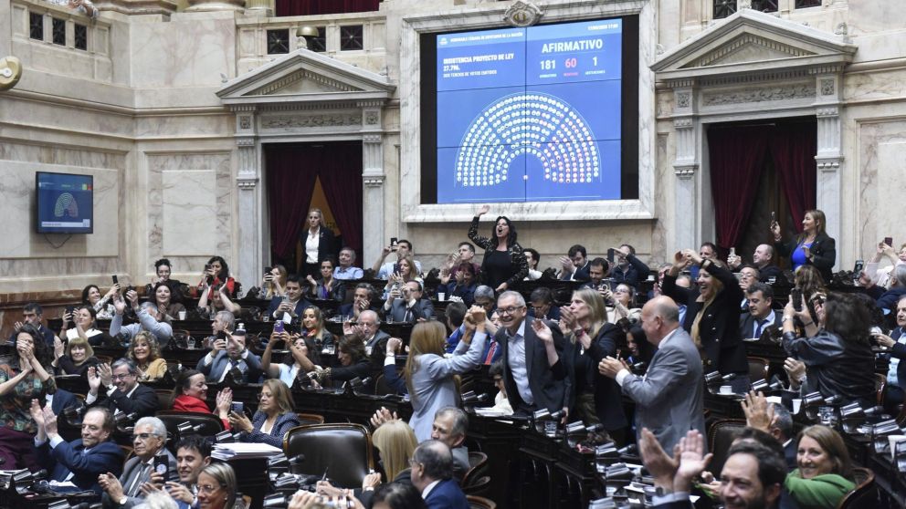 EN LA CÁMARA DE DIPUTADOS, LA OPOSICIÓN VIENE DE RECHAZAR LOS VETOS DE JAVIER MILEI A DOS LEYES.