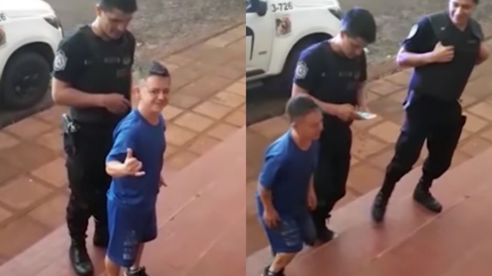 La viralización de las imágenes derivó en un sumario interno (Captura de video).