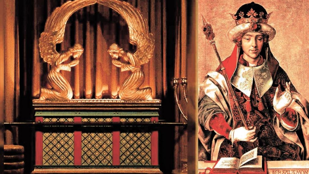 El Arca de la Alianza y el Rey Salomón, quien era considerado el más sabio de los reyes.