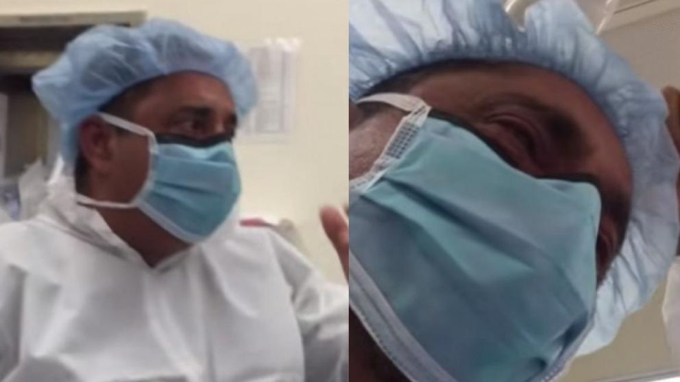 El increíble momento fue grabado y publicado en las redes. (Captura)